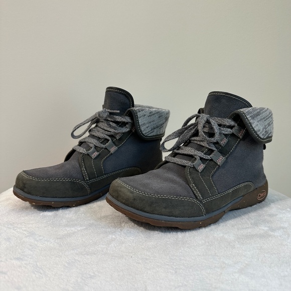 CHACO Women's Barbary Castlerock Grey Hiking Boots Sz 6 - Picture 2 of 8